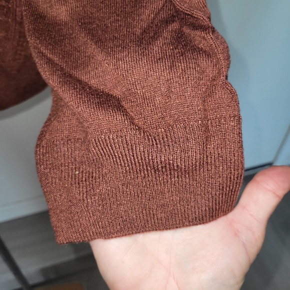 DOCKERS NEW Mens Brown Cable Knit Crewneck Sweater Long Sleeve Pullover Size XXL - Picture 3 of 8